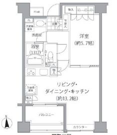 エーデル練馬 807 間取り図