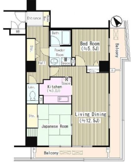 ハイエスト荻窪 302 間取り図