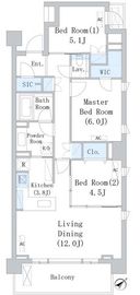 パークアクシス千川 205 間取り図
