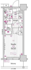 グランド・ガーラ横浜 9階 間取り図