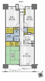 コスモ日本橋浜町 14階 間取り図