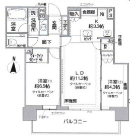 シティタワー国分寺ザ・ツインイースト 19階 間取り図