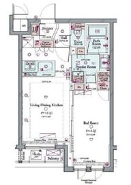 コンシェリア品川南 THE GRAND RESIDENCE 4階 間取り図