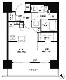 リビオレゾン田端 13階 間取り図