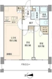 クレストタワー品川シーサイド 15階 間取り図
