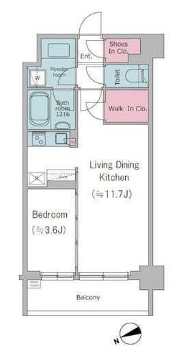 ドゥーエ西馬込Ⅱ 403 間取り図