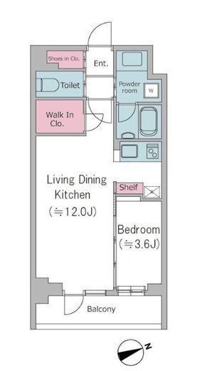 ドゥーエ西馬込Ⅱ 612 間取り図
