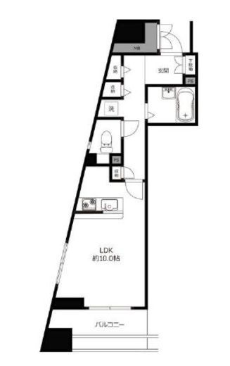 プラティーク三軒茶屋 7階 間取り図