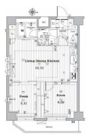 メイクスデザイン蔵前 4階 間取り図
