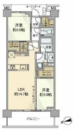プラウド練馬中村橋マークス 2階 間取り図