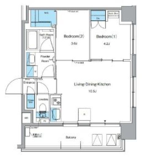 ルフォンプログレ押上EAST 705 間取り図