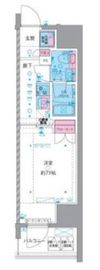 ジェノヴィア横浜石川町 4階 間取り図