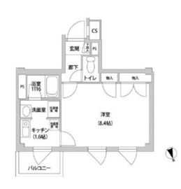 コンフォート東麻布 501 間取り図