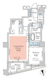パークアクシス元麻布 105 間取り図