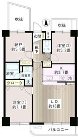 サンハイム 1002 間取り図