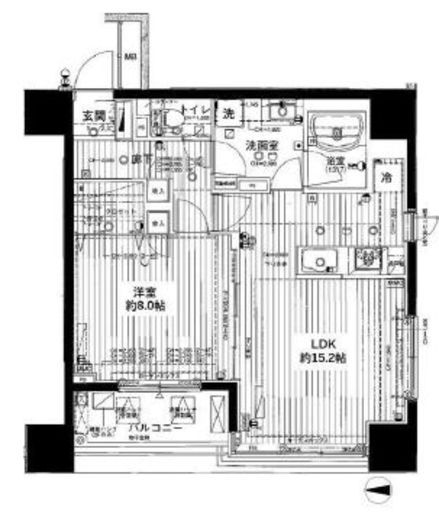シティインデックス王子 6階 間取り図