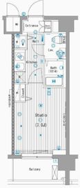 グランド・ガーラ横濱桜木町 7階 間取り図