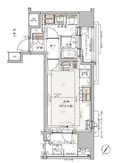 グランリビオ表参道 3階 間取り図
