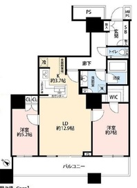 ザ・東京タワーズ シータワー 23階 間取り図