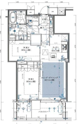 ベイサイドタワー晴海 28階 間取り図