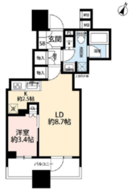 グランリビオ表参道 2階 間取り図