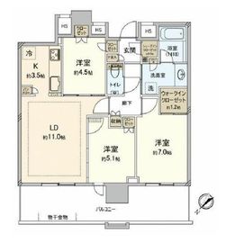 グレーシアタワー二俣川 9階 間取り図