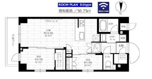 ステージファースト両国2アジールコート 5階 間取り図