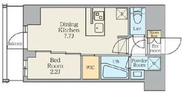 クレストコート東日暮里 203 間取り図
