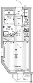 PREMIUM CUBE 中野新橋DEUX (プレミアムキューブ中野新橋ドゥ) 2階 間取り図