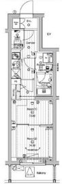 PREMIUM CUBE 中野新橋DEUX (プレミアムキューブ中野新橋ドゥ) 5階 間取り図