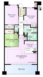 プレミスト上大岡 4階 間取り図