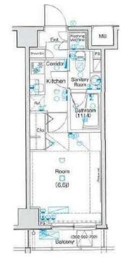 メイクスデザイン清澄白河アジールコート 5階 間取り図
