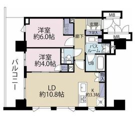 アトラス白金台レジデンス 2階 間取り図
