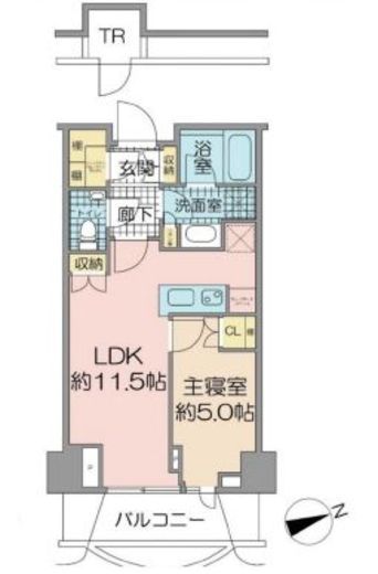 パークコート神宮北参道ザタワー 4階 間取り図