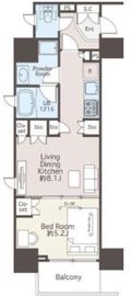 REFRAME 5 Asakusabashi 203 間取り図