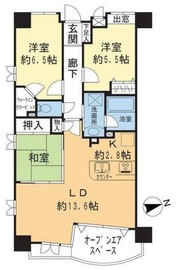 グランシティ山下公園 6階 間取り図