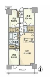 クレストシティ木場 6階 間取り図