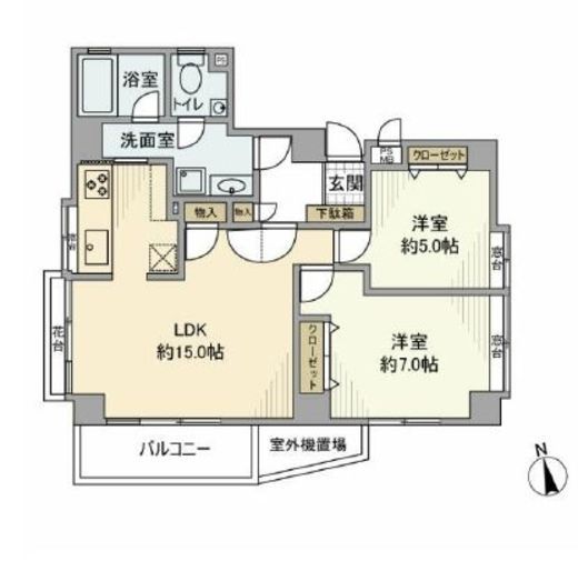 フォリア松濤 4階 間取り図