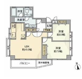 フォリア松濤 4階 間取り図