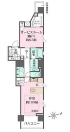 ベルジェンドセンター南デュアリエ 7階 間取り図