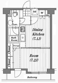 イルサント代々木上原 4階 間取り図
