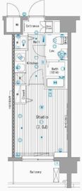 グランド・ガーラ横濱桜木町 4階 間取り図