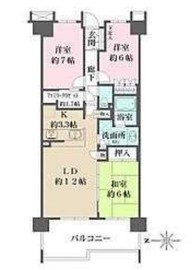 ザ・ハウス港北綱島 6階 間取り図