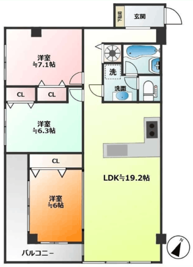 マートルコート麹町 4階 間取り図