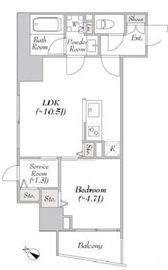 LUMIEC KITASHINAGAWA (ルミーク北品川) 203 間取り図