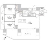 LUMIEC KITASHINAGAWA (ルミーク北品川) 1001 間取り図