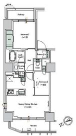 ONE ROOF RESIDENCE NISHI NIPPORI (ワンルーフレジデンス西日暮里) 401 間取り図