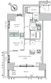 ONE ROOF RESIDENCE NISHI NIPPORI (ワンルーフレジデンス西日暮里) 403 間取り図