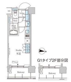 パークアクシス東高円寺 306 間取り図