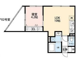 イプシロン亀戸 402 間取り図